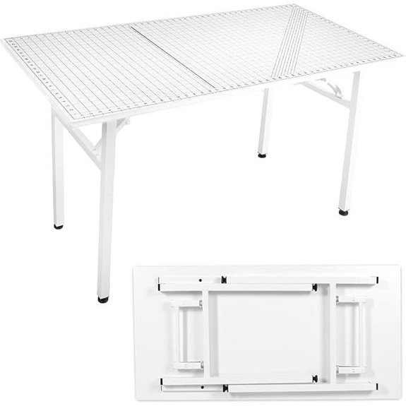 Crutello Folding Sewing & Crafting Table with Storage