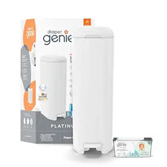 Diaper Genie Platinum Pail with Refill Pack