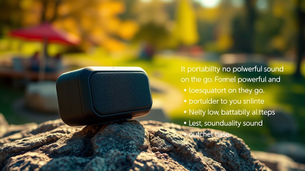 sound battery waterproof convenience