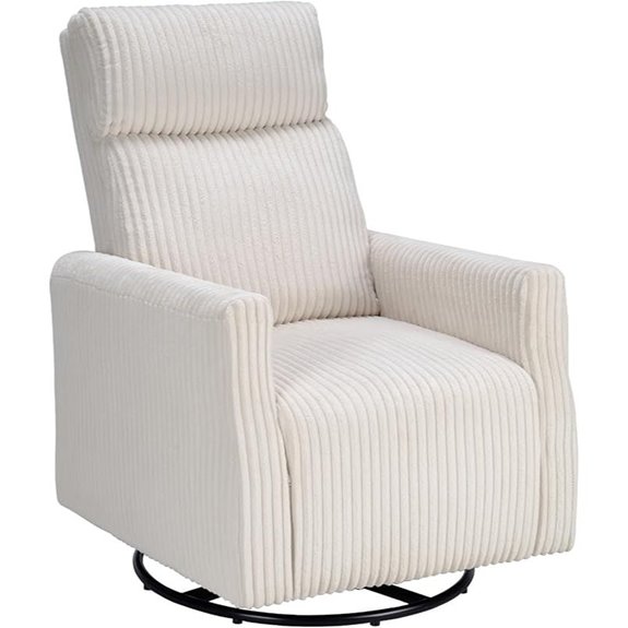 CANMOV Swivel Glider Chair for Nursery and Living Room