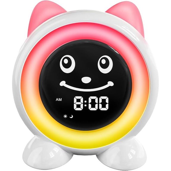 Toddler Sleep Training Clock with Night Light