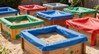 top covered kid sandboxes