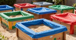 top covered kid sandboxes