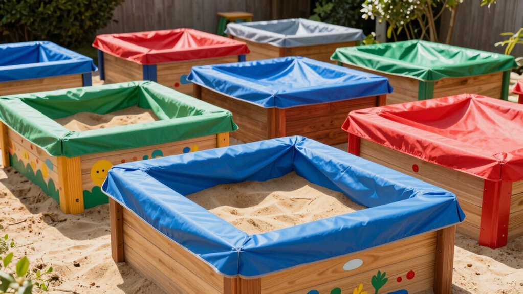 top covered kid sandboxes