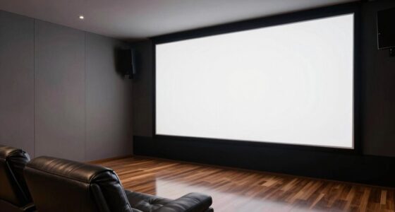 top fixed frame projector screens