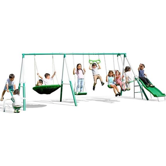 Sportspower Bayside 7-in-1 Outdoor Swing Set for Kids