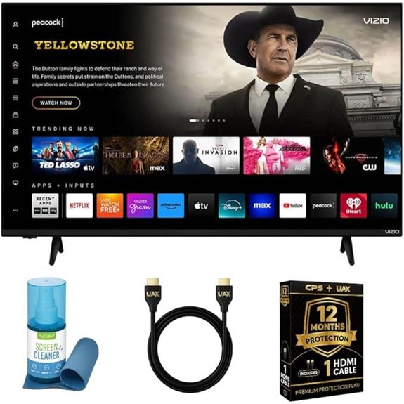 VIZIO 43-Inch 4K QLED Smart TV Bundle