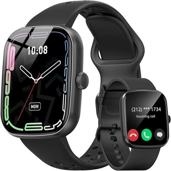 Smart Watch with Call Heart Rate & Waterproof Features