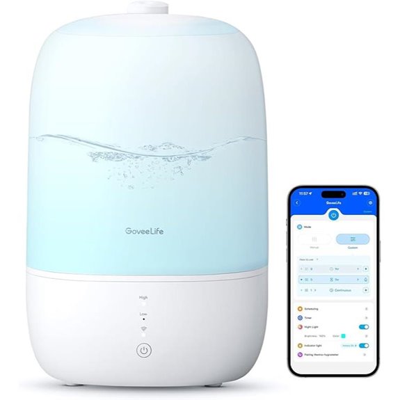 GoveeLife WiFi Cool Mist Humidifier with Night Light