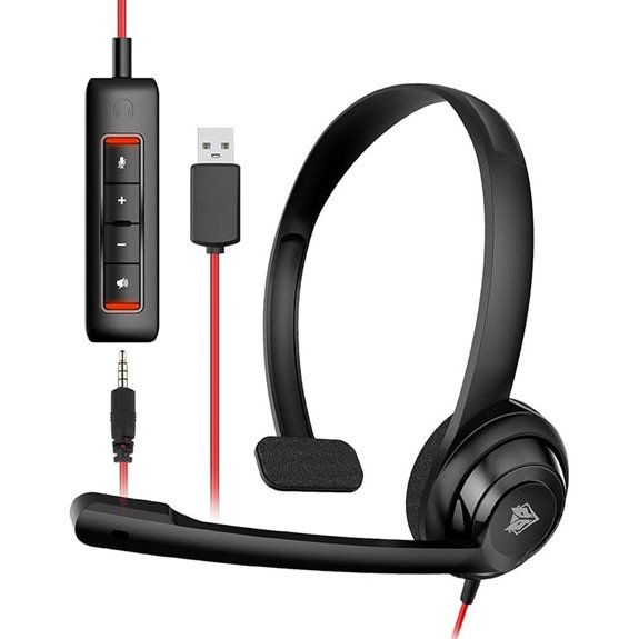 NUBWO HW02 Wired USB Headset with Mic