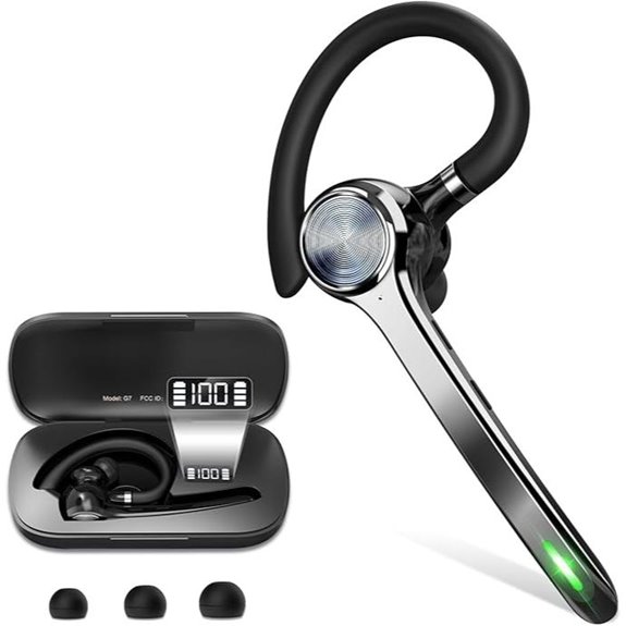 HEIBAS Wireless Bluetooth Headset with 72H Talk Time