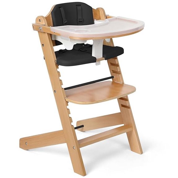 Cowiewie Wooden High Chair for Babies & Toddlers