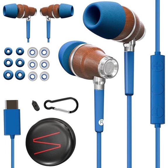 Symphonized Wired Wooden Earphones for iPhone & Android
