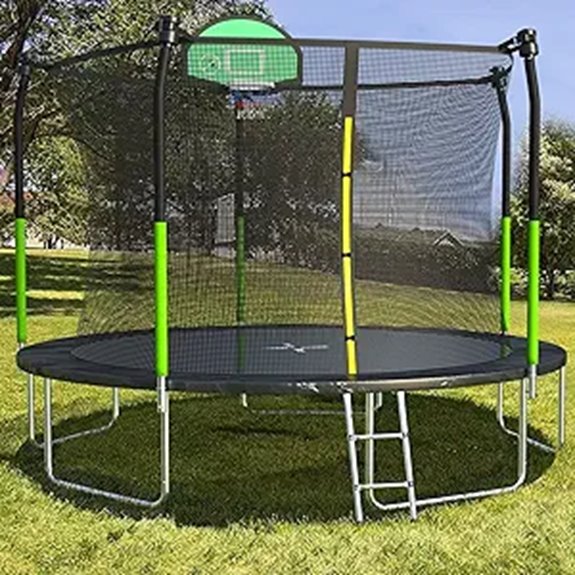 8 15ft trampoline set
