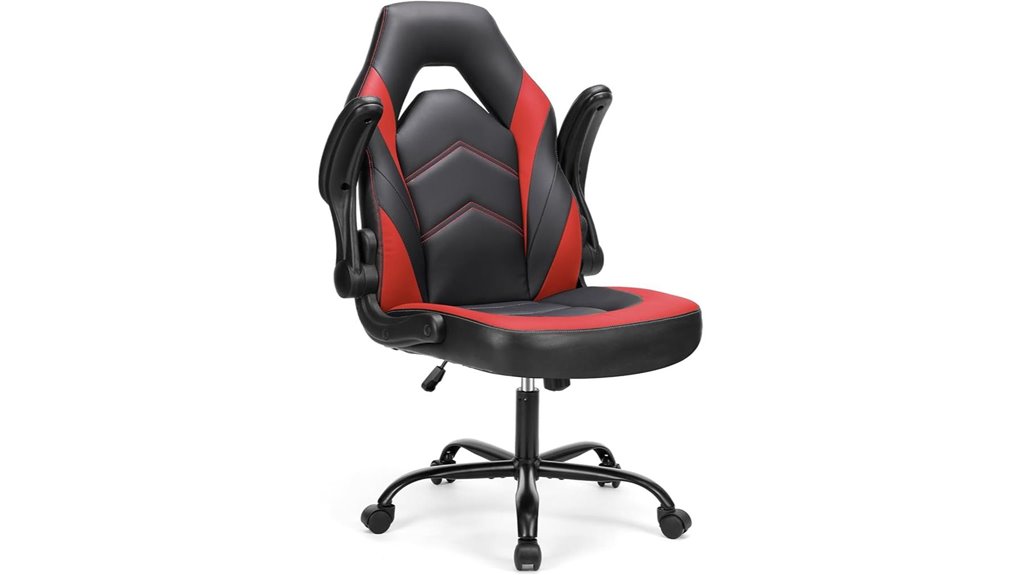 adjustable armrest gaming chair