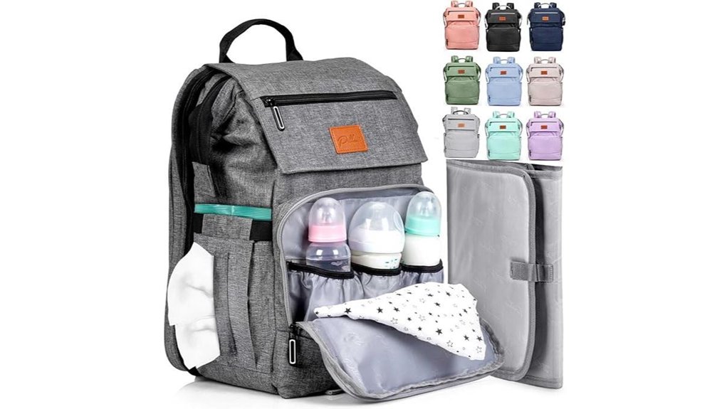 baby diaper backpack with pad