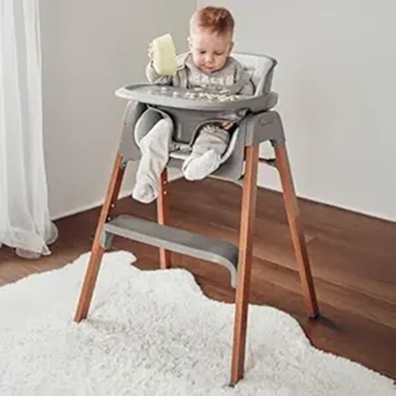 baby high chair with tray