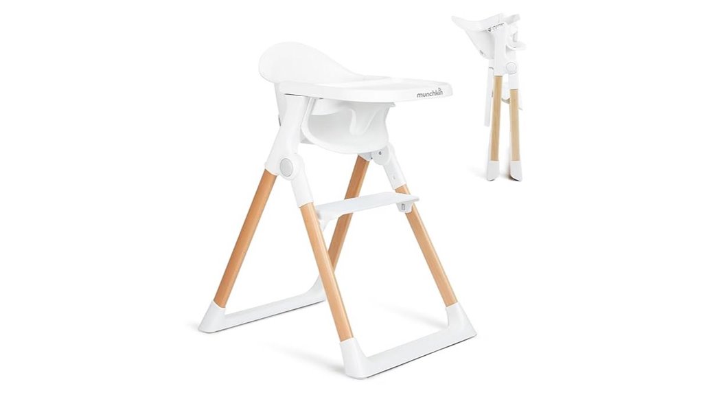 baby high chair with wooden legs