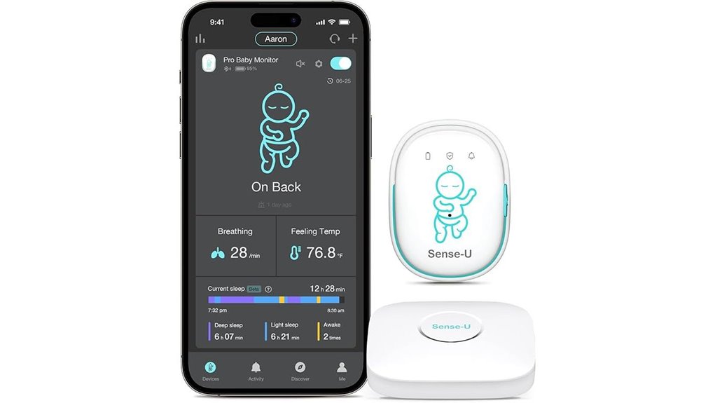 baby monitor with sensors