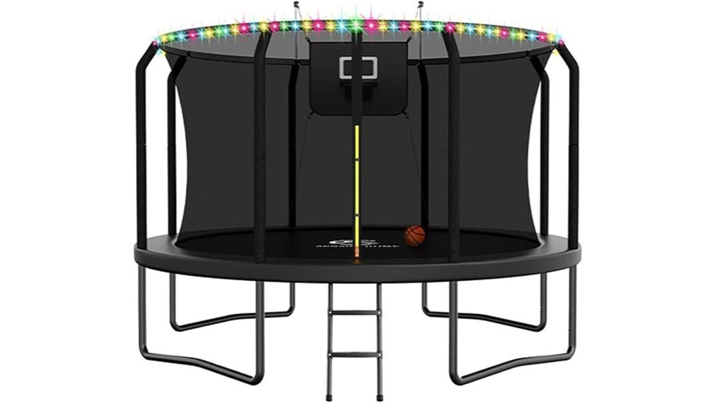 basketball trampoline with lights