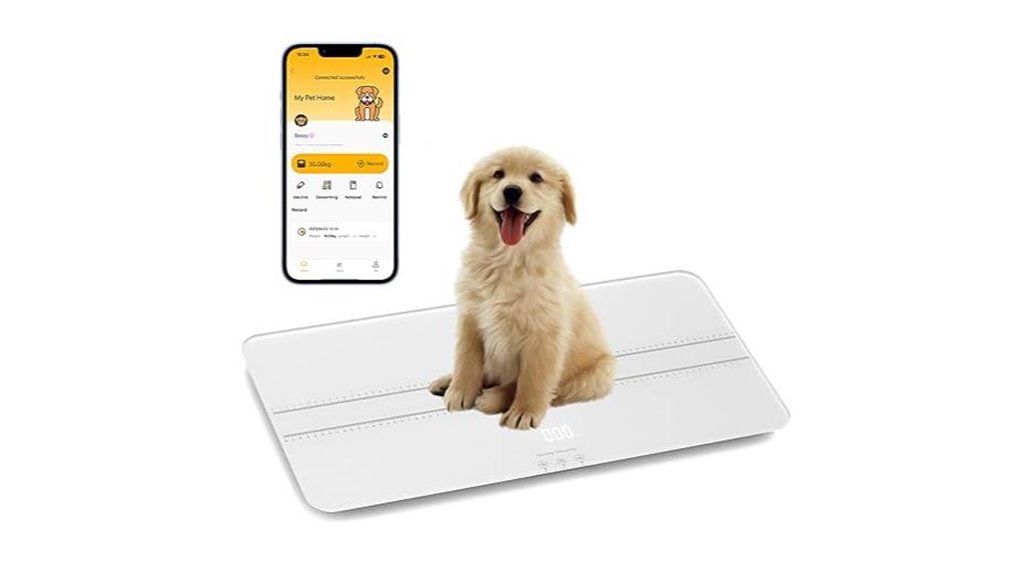 bluetooth enabled pet scale
