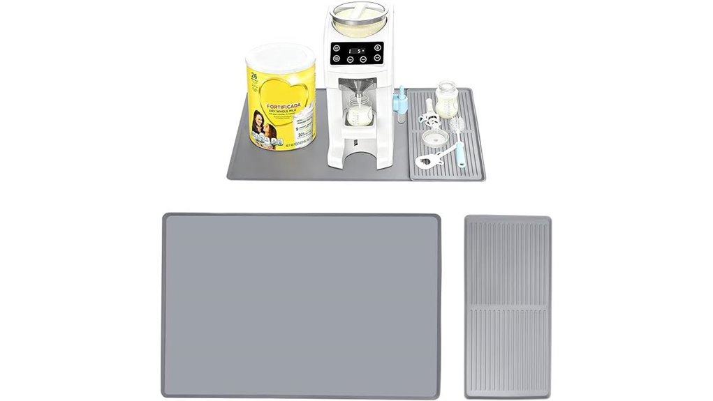 bottle making mat with drainage