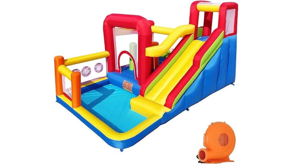 bounce castle with slide