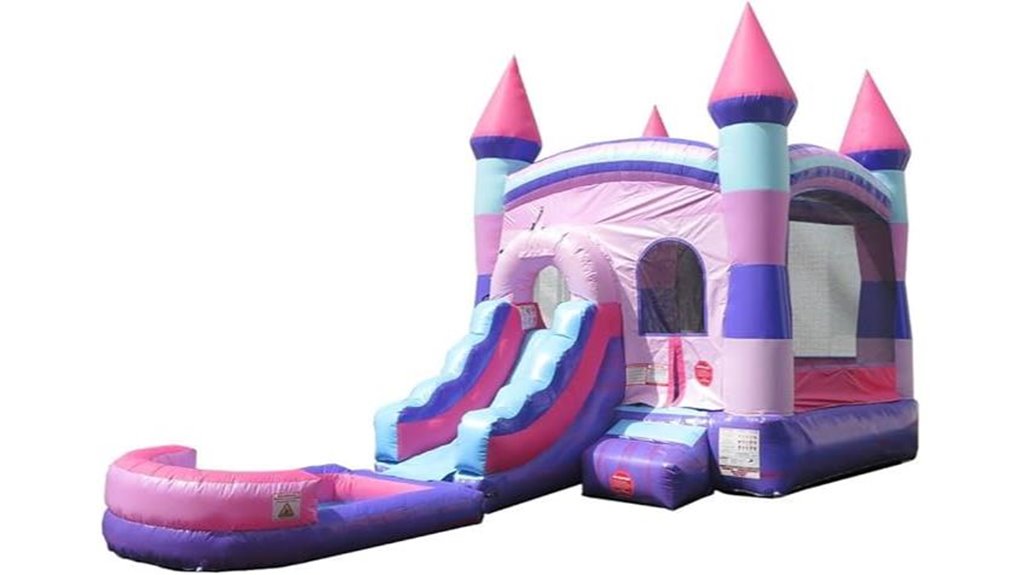 bounce house with slide