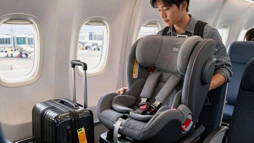 bring car seat onboard
