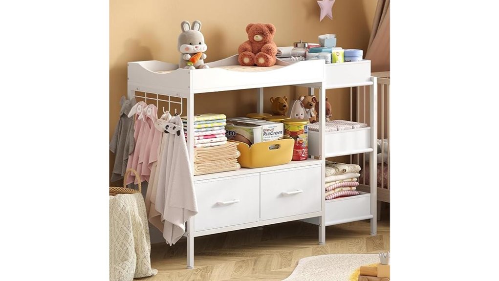 changing table with storage