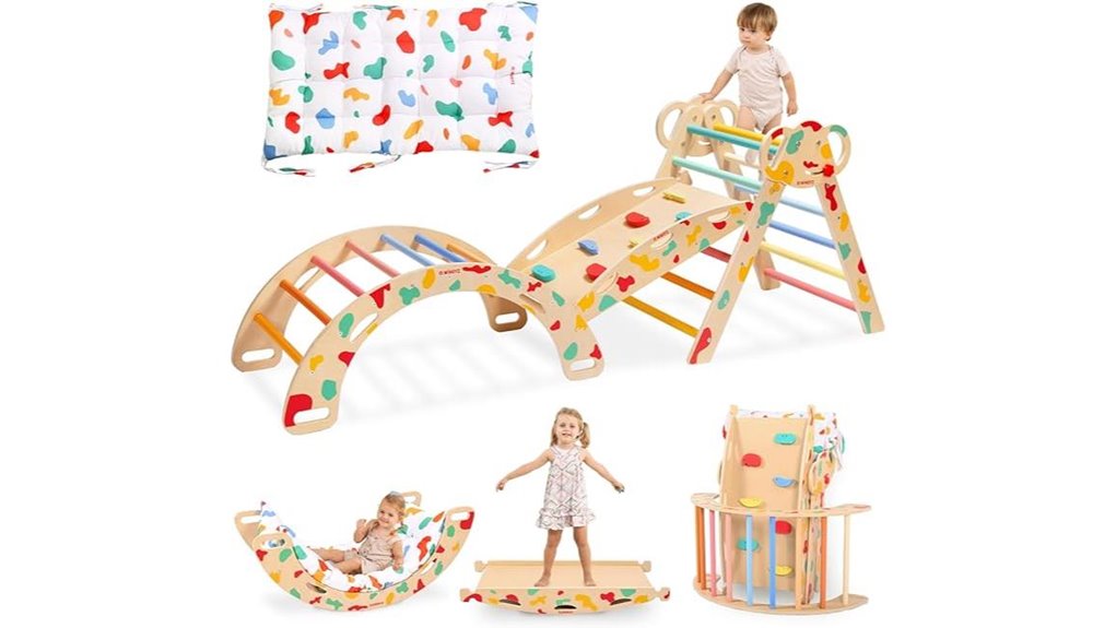 climbing set with cushion