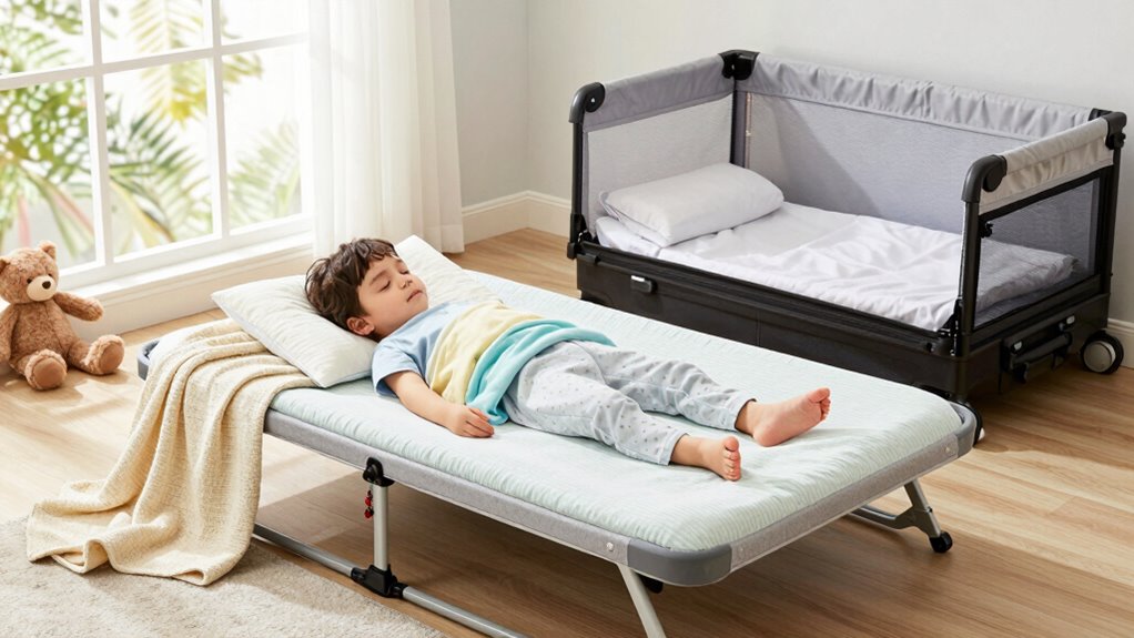 compare travel bed features