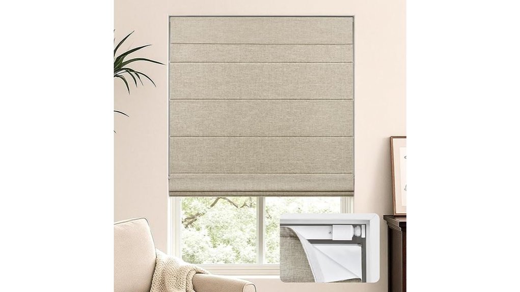 cordless blackout roman shades