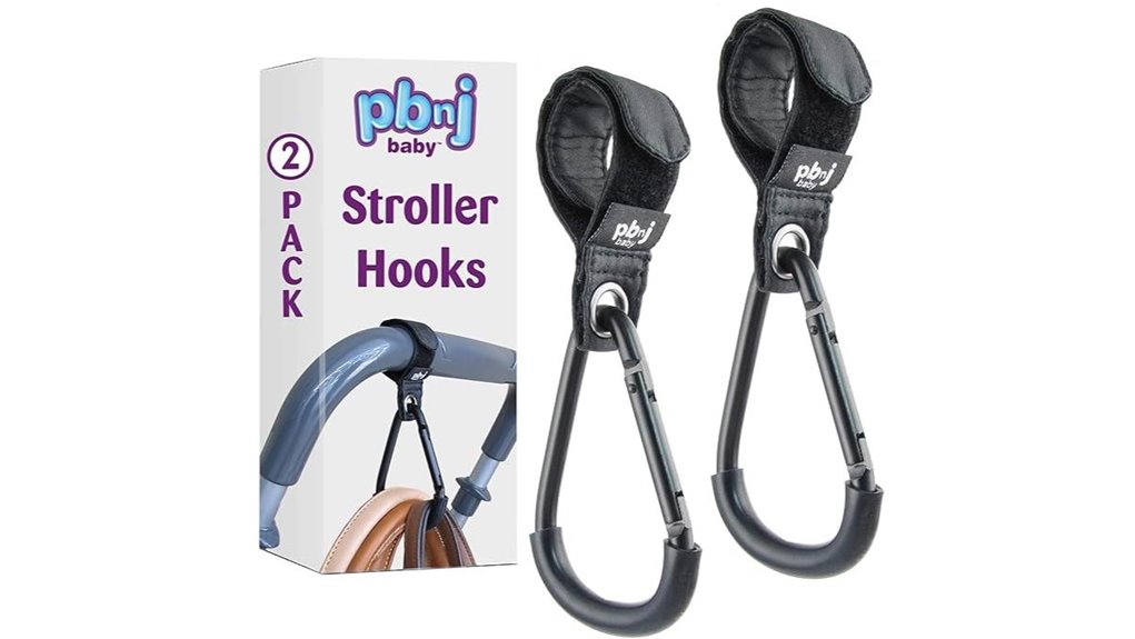 diaper bag stroller hooks