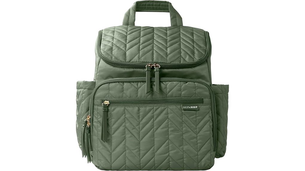 diaper bag with changing pad