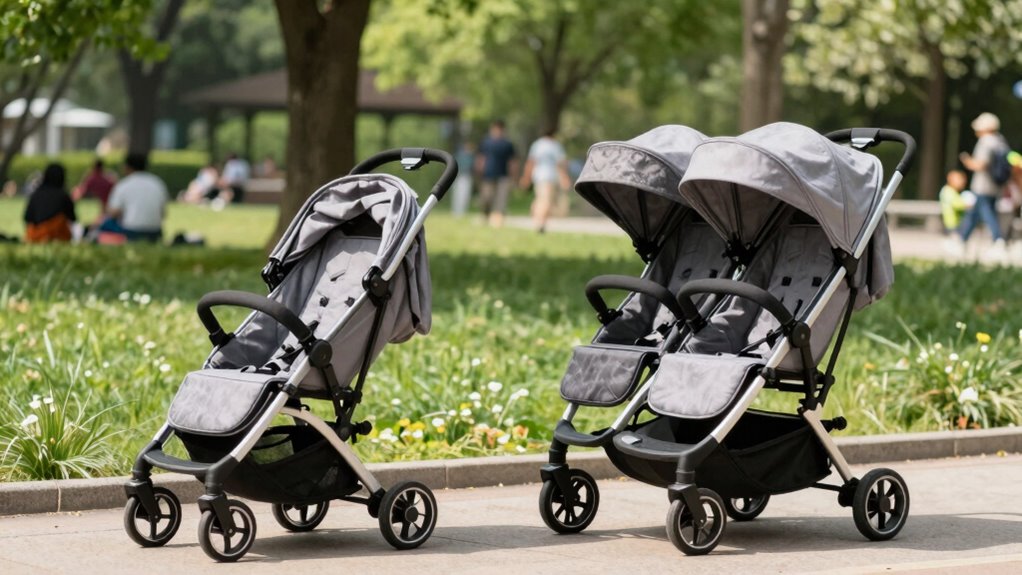 double stroller for two children