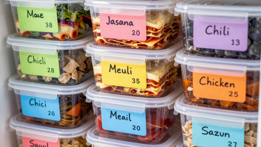 durable clear freezer labels
