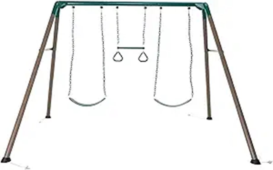 durable outdoor kids swing set