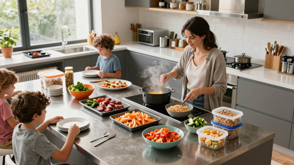 efficient family meal preparation