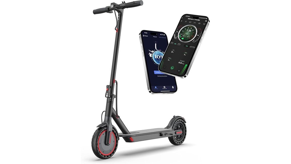 electric scooter with adjustable tires
