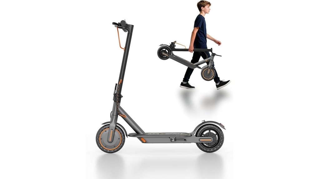 electric scooter with suspension