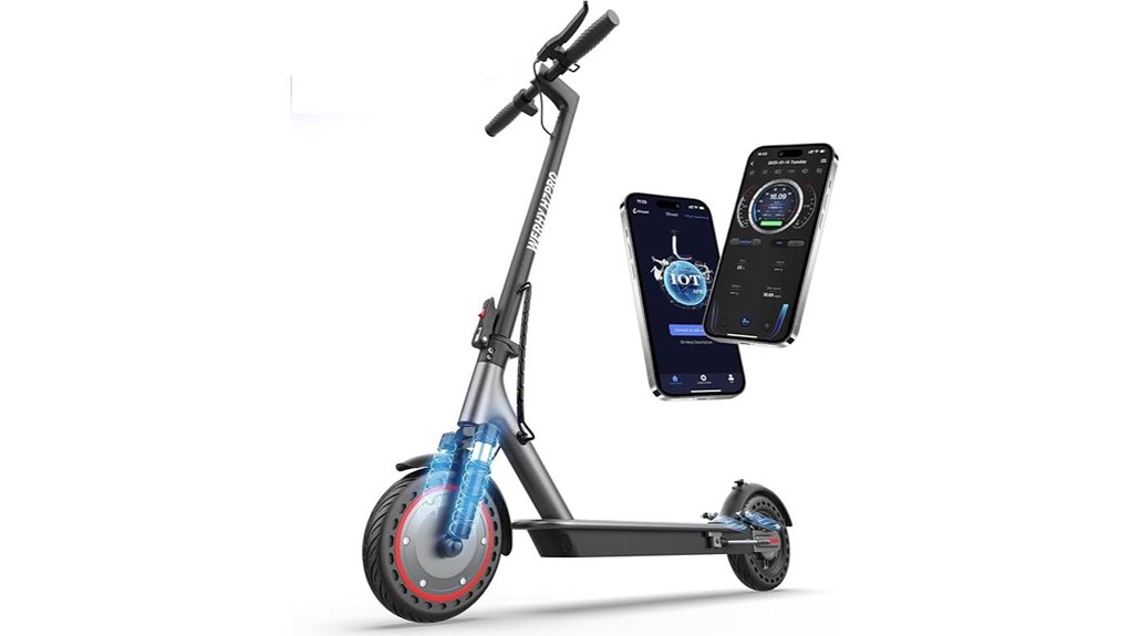 electric scooter with suspension