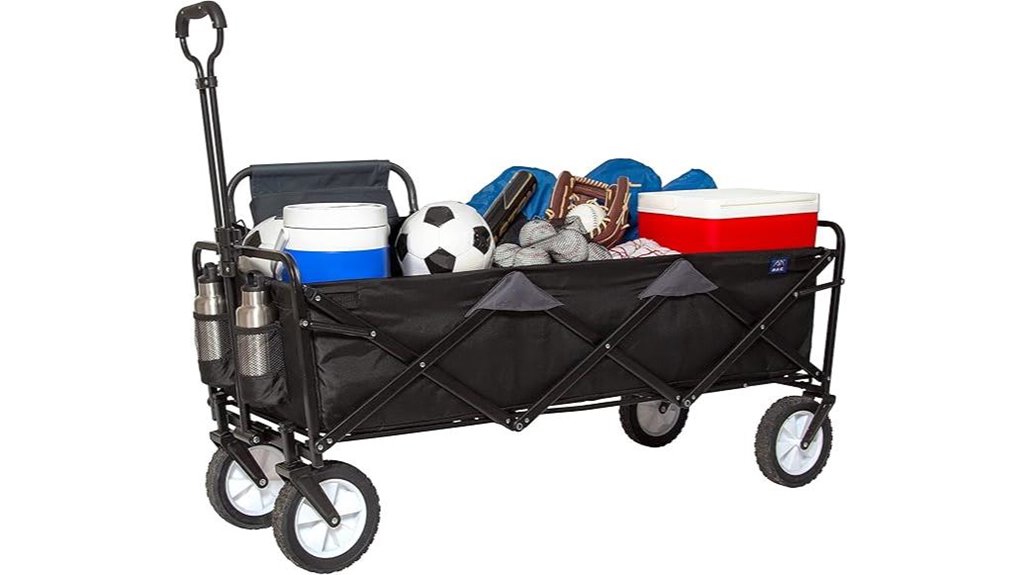 extended black wagon bag