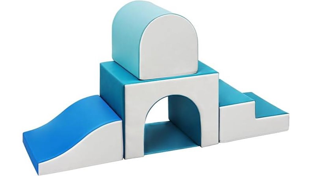 foam climbing blocks tunnel
