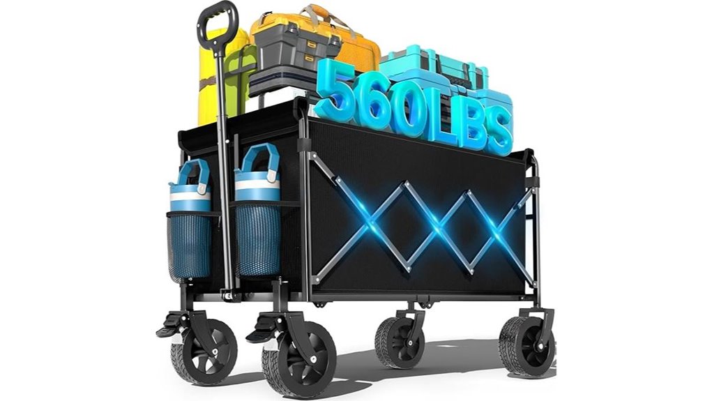 foldable beach wagon wheels