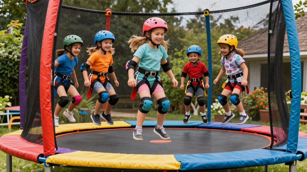 follow trampoline safety rules