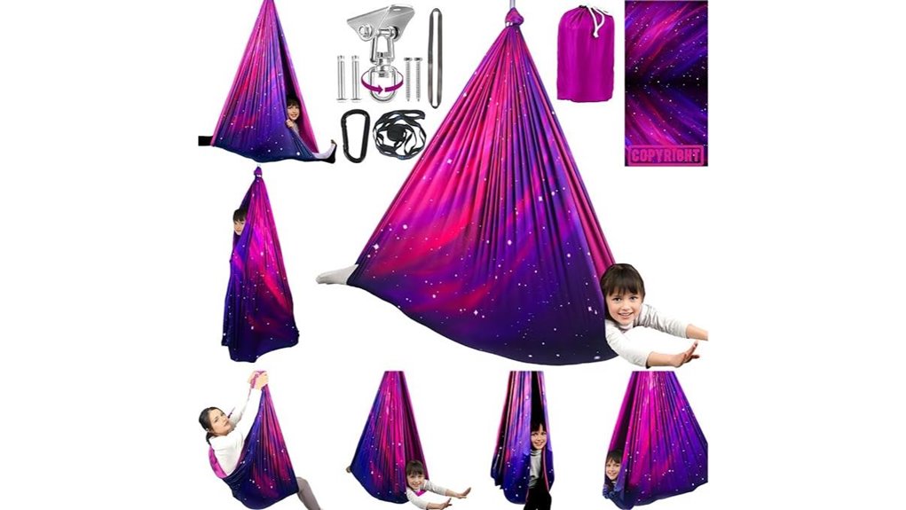 galaxy purple sensory swing