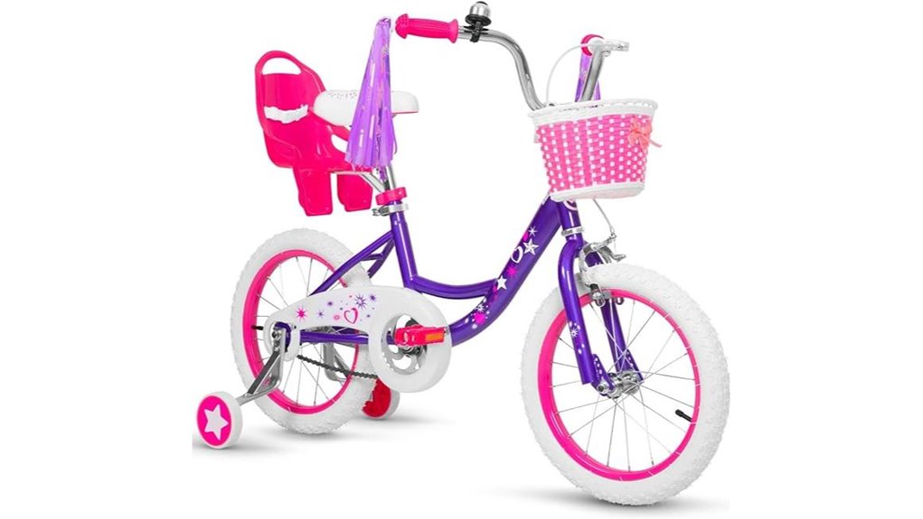 girls bike with accessories