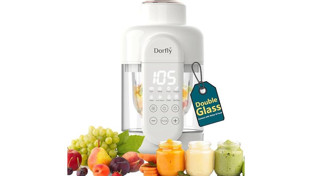 glass reservoir baby food maker