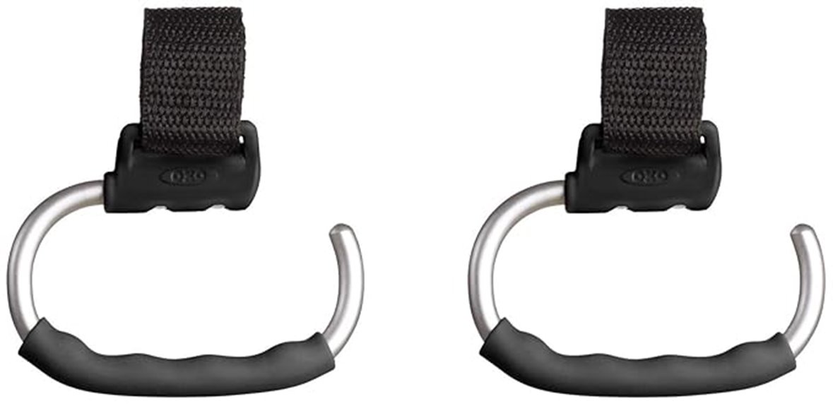 grey stroller hook